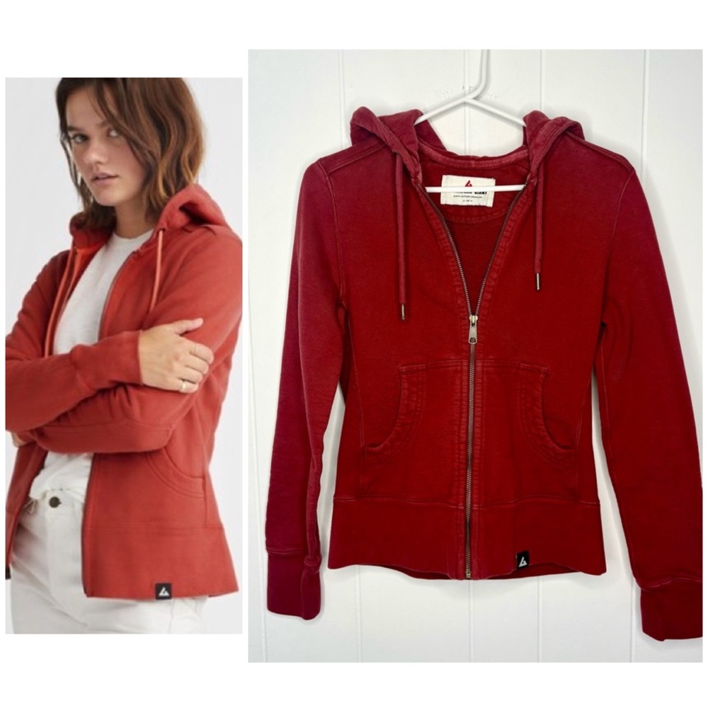 AMERICAN GIANT Classic Full Zip in Ember Women’s Size XS Heavyweight Warm Thick